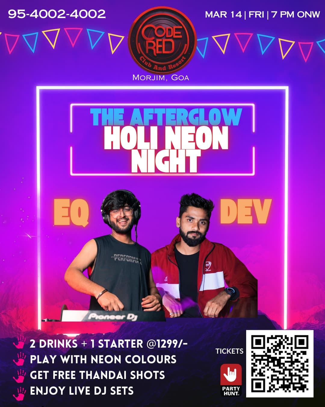 Banner for Afterglow-Neon Holi Night