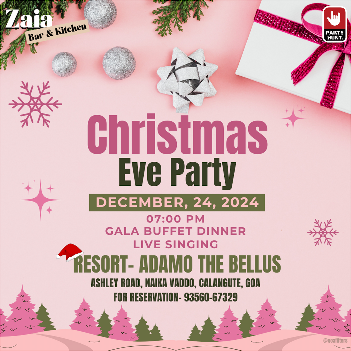 Banner for Christmas Eve Party