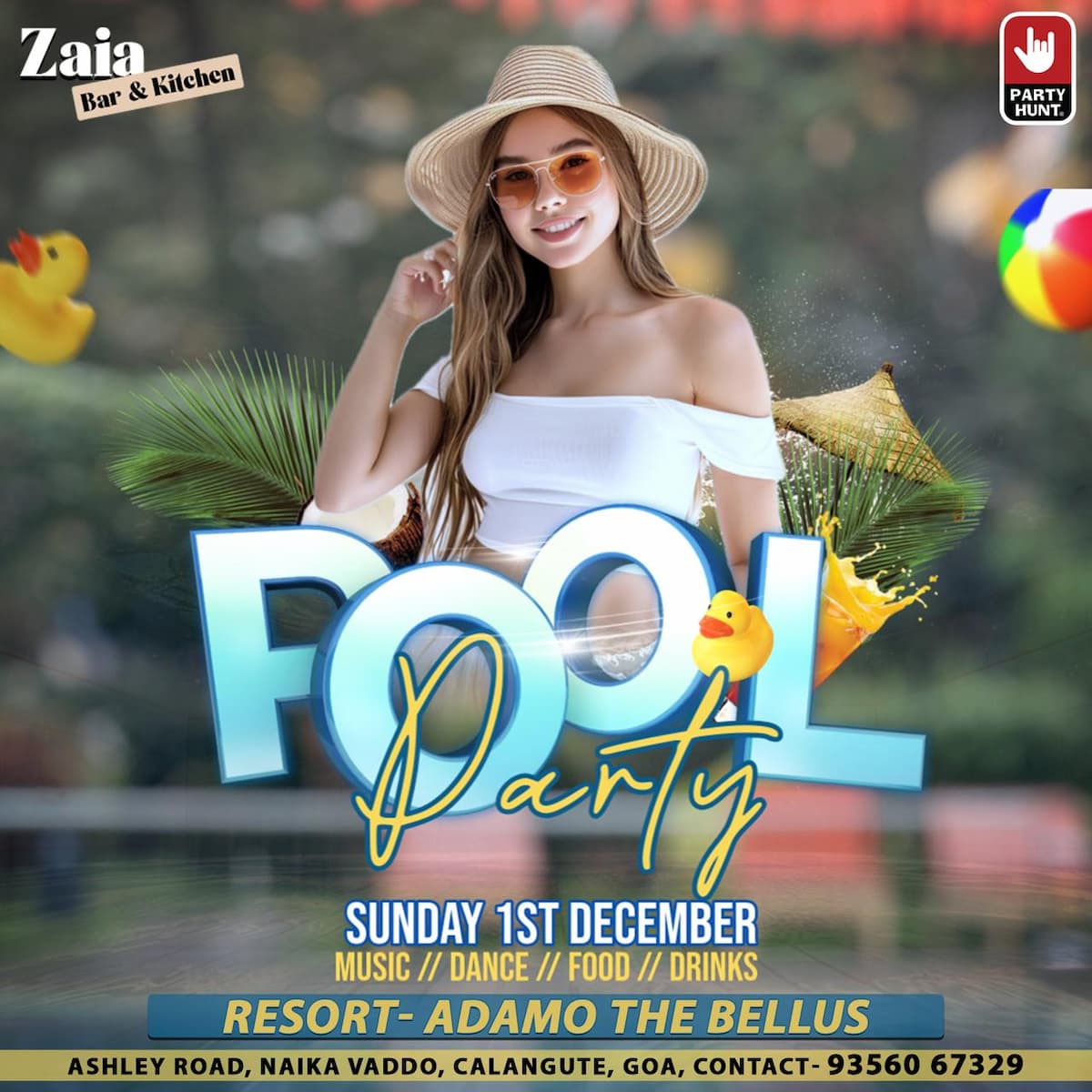 Banner for Pool Party