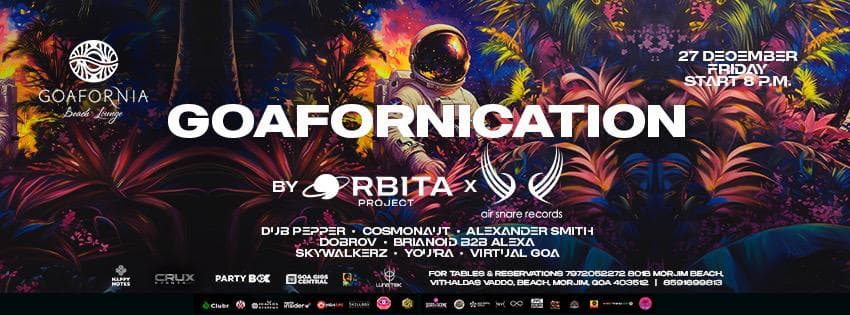 Banner for GOAFORNICATION PARTY