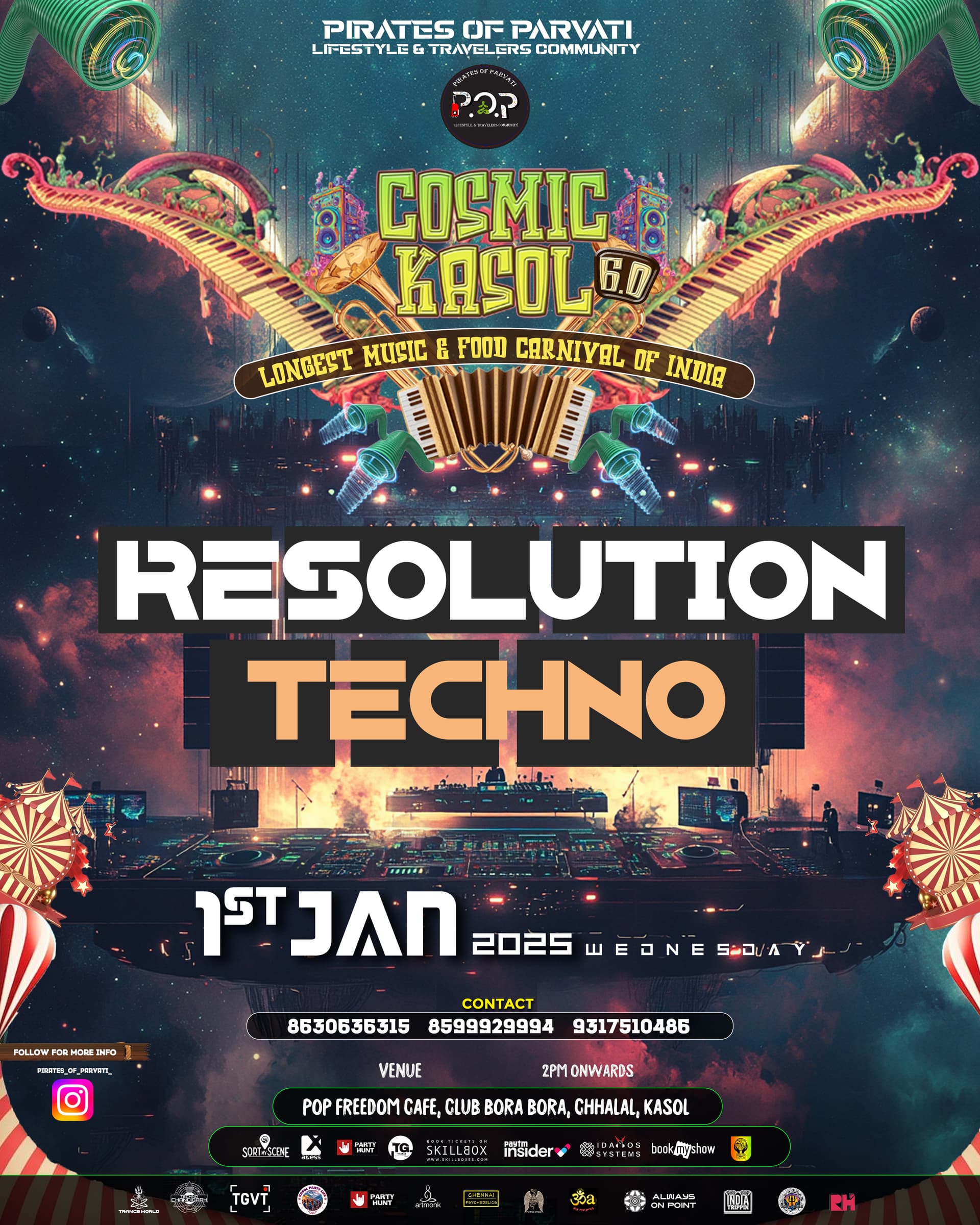 Resolution Techno - Cosmic Kasol 6.0